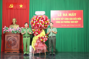 Công an phường Tam Hiệp ra mắt địa điểm tiếp công dân kiểu mẫu