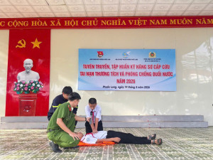 TUYÊN TRUYỀN, TẬP HUẤN KỸ NĂNG SƠ CẤP CỨU TAI NẠN THƯƠNG TÍCH VÀ PHÒNG, CHỐNG ĐUỐI NƯỚC