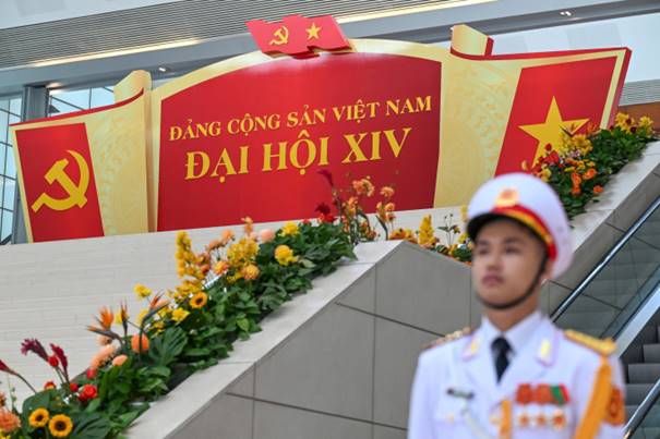 Trung tâm Hội nghị Quốc gia chuẩn bị Đại hội XIV. Ảnh: Giang Huy