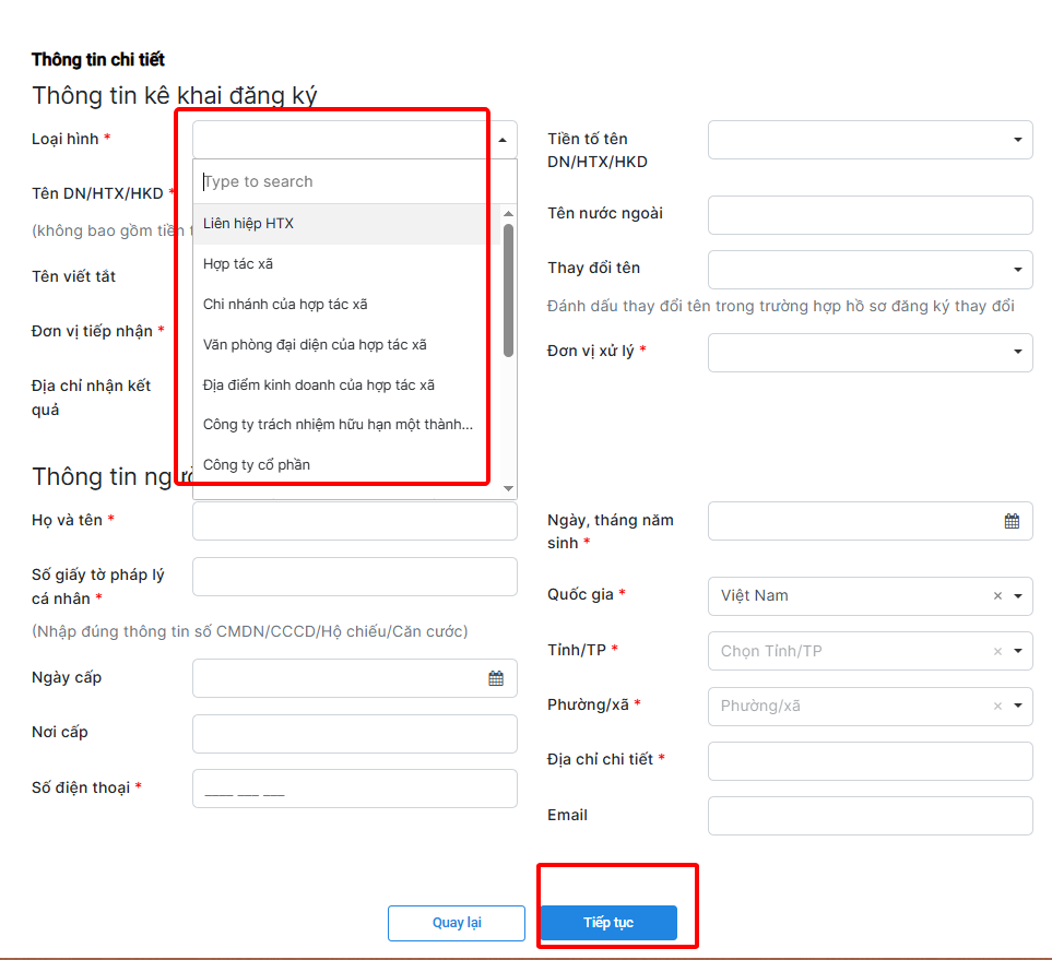 Kê khai nội dung thay đổi hộ kinh doanh