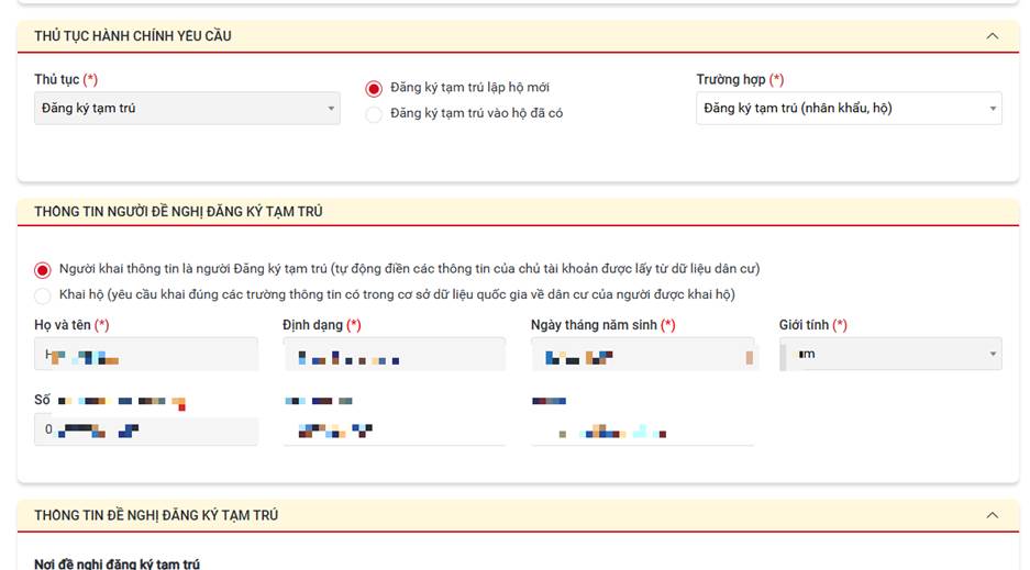 Hướng dẫn đăng ký tạm trú lập hộ mới
