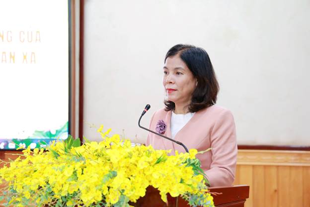 Đồng chí Nguyễn Thị Xuân Hòa phát biểu chỉ đạo tại hội nghị