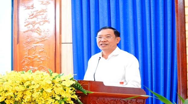 Ông Vũ Văn Mười trình bày chương trình hành động