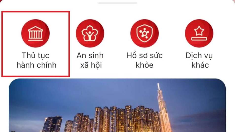 Truy cập mục Khai báo tạm vắng trên VNeID