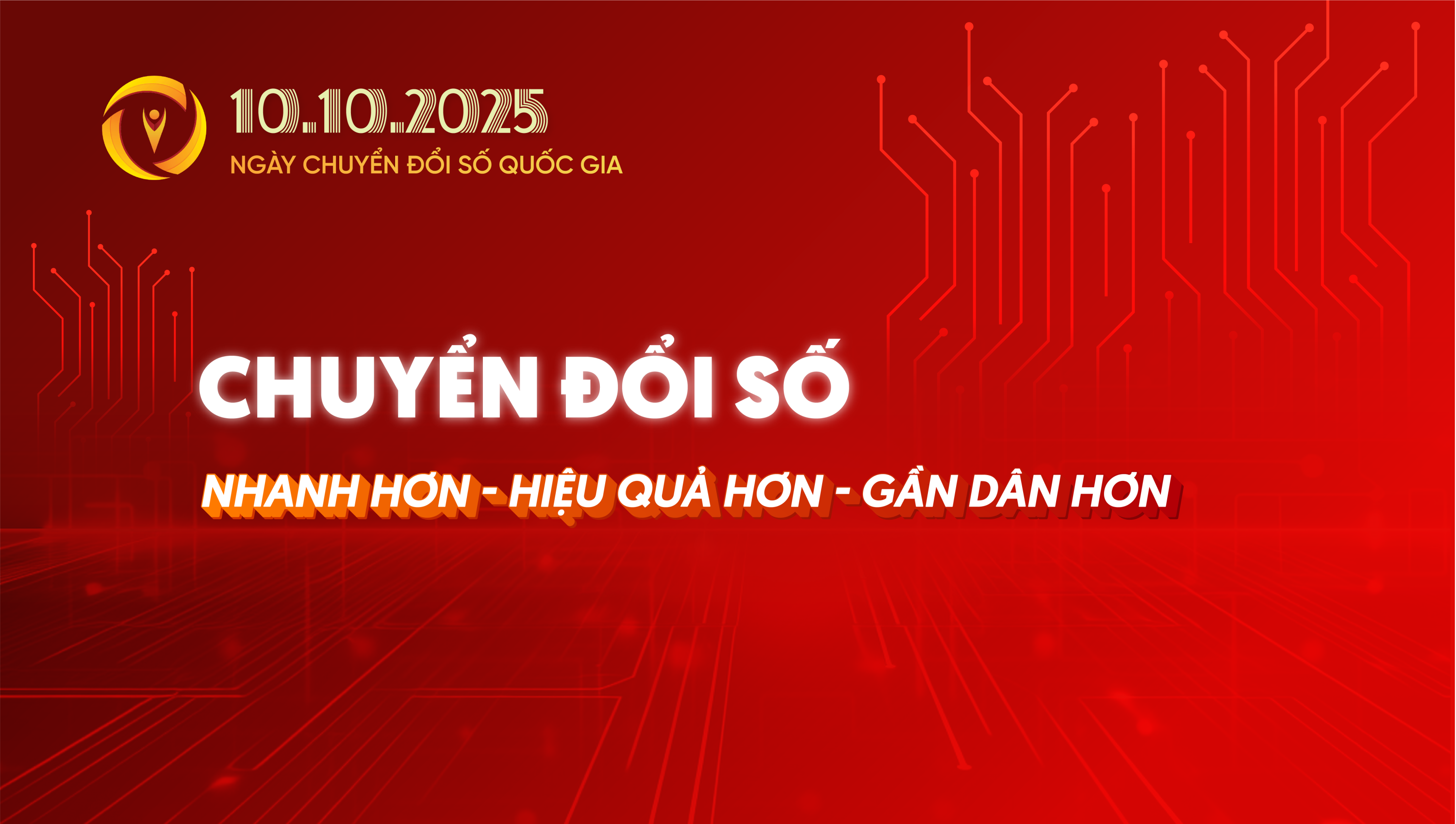 Bộ nhận diện Ngày Chuyển đổi số Quốc gia năm 2025
