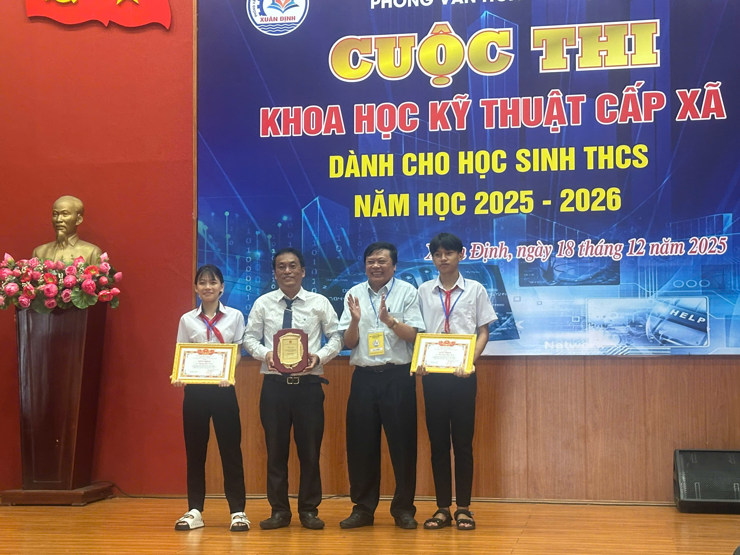 Giải ba Hội thi Khoa học Kỹ thuật học sinh THCS xã Xuân Định năm học 2025–2026