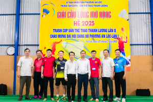 GIẢI CẦU LÔNG MỞ RỘNG HÈ 2025 TRANH CÚP SÂN THỂ THAO THANH...