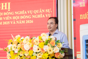 PHƯỜNG AN LỘC TỔ CHỨC HỘI NGHỊ THÔNG QUA QUYẾT ĐỊNH THÀNH LẬP HỘI ĐỒNG NGHĨA VỤ QUÂN SỰ, QUY CHẾ VÀ KẾ HOẠCH PHÂN CÔNG NHIỆM VỤ NĂM 2025–2026