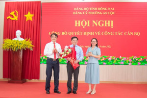 ĐẢNG ỦY PHƯỜNG AN LỘC CÔNG BỐ QUYẾT ĐỊNH VỀ CÔNG TÁC CÁN BỘ