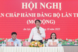 HỘI NGHỊ BAN CHẤP HÀNH ĐẢNG BỘ PHƯỜNG AN LỘC LẦN THỨ II (MỞ RỘNG) - NHIỆM KỲ 2025 – 2030