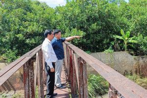 PHƯỜNG AN LỘC KHẢO SÁT THIỆT HẠI DO ẢNH HƯỞNG THIÊN TAI