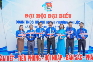 PHIÊN LÀM VIỆC THỨ NHẤT ĐẠI HỘI ĐẠI BIỂU ĐOÀN TNCS HỒ CHÍ MINH PHƯỜNG AN LỘC LẦN THỨ I, NHIỆM KỲ 2025 – 2030