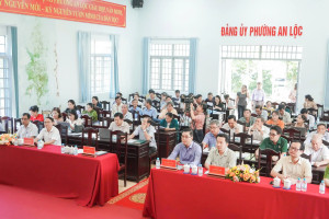 HỘI NGHỊ HỌC TẬP, QUÁN TRIỆT NGHỊ QUYẾT ĐẠI HỘI ĐẠI BIỂU ĐẢNG BỘ PHƯỜNG AN LỘC LẦN THỨ I, NHIỆM KỲ 2025 - 2030