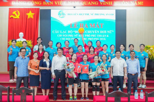 LỄ RA MẮT CÂU LẠC BỘ “BÓNG CHUYỀN HƠI NỮ” CHI HỘI PHỤ NỮ KHU PHỐ PHÚ THUẬN VÀ KHU PHỐ PHÚ HÒA