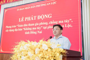 LỄ PHÁT ĐỘNG PHONG TRÀO “TOÀN DÂN THAM GIA PHÒNG, CHỐNG MA TÚY”, XÂY DỰNG ĐỊA BÀN “KHÔNG MA TÚY” TẠI PHƯỜNG AN LỘC.