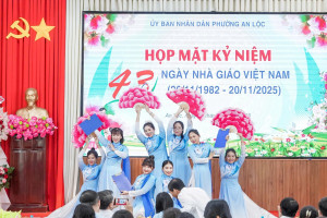 PHƯỜNG AN LỘC TỔ CHỨC HỌP MẶT KỶ NIỆM 43 NĂM NGÀY NHÀ GIÁO VIỆT NAM