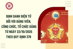Định danh điện tử đối với đảng viên, công chức, tổ chức Đảng từ ngày 22/10/2025 theo Quy định 379 chi tiết ra sao?