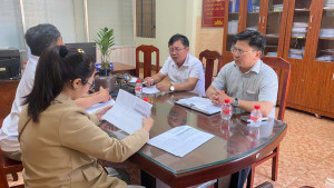 CHỦ TỊCH UBND PHƯỜNG TRẦN THANH LONG ĐỐI THOẠI, VẬN ĐỘNG BÀN GIAO MẶT BẰNG THỰC HIỆN DỰ ÁN ĐƯỜNG NGUYỄN THÁI HỌC, PHƯỜNG AN LỘC