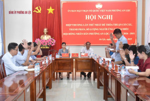 PHƯỜNG AN LỘC: TỔ CHỨC HỘI NGHỊ HIỆP THƯƠNG LẦN THỨ NHẤT BẦU CỬ ĐẠI BIỂU HĐND NHIỆM KỲ 2026-2031