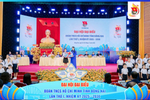 PHƯỜNG AN LỘC CÓ ĐẠI DIỆN THIẾU NHI CHÚC MỪNG ĐẠI HỘI ĐẠI BIỂU ĐOÀN TNCS HỒ CHÍ MINH TỈNH ĐỒNG NAI LẦN THỨ I, NHIỆM KỲ 2025 – 2030