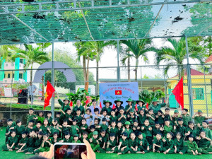 TRẢI NGHIỆM “CHIẾN SĨ TÍ HON” - GIEO MẦM YÊU NƯỚC CHO THẾ HỆ MẦM NON