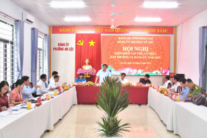 HỘI NGHỊ KIỂM ĐIỂM TẬP THỂ, CÁ NHÂN BAN THƯỜNG VỤ ĐẢNG ỦY PHƯỜNG AN LỘC NĂM 2025