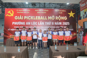 KHAI MẠC GIẢI PICKLEBALL MỞ RỘNG PHƯỜNG AN LỘC LẦN THỨ 2 NĂM 2025