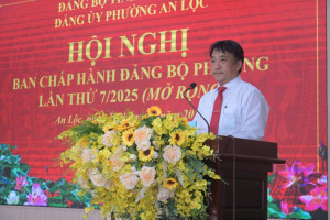 ĐẢNG BỘ PHƯỜNG AN LỘC TỔ CHỨC HỘI NGHỊ BAN CHẤP HÀNH LẦN THỨ...