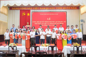 PHƯỜNG AN LỘC CÔNG BỐ QUYẾT ĐỊNH THÀNH LẬP TRẠM Y TẾ VÀ TRAO QUYẾT ĐỊNH BỔ NHIỆM CÁN BỘ, LÃNH ĐẠO