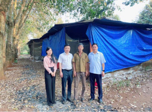 QUỸ HỖ TRỢ NÔNG DÂN TỈNH TỔ CHỨC THẨM ĐỊNH PHƯƠNG ÁN VAY VỐN NUÔI HEO AN TOÀN SINH HỌC TẠI PHƯỜNG AN LỘC