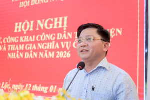 PHƯỜNG AN LỘC TỔ CHỨC HỘI NGHỊ BÌNH CỬ, CÔNG KHAI CÔNG DÂN ĐỦ ĐIỀU KIỆN THỰC HIỆN NVQS VÀ THAM GIA NGHĨA VỤ CÔNG AN NHÂN DÂN NĂM 2026