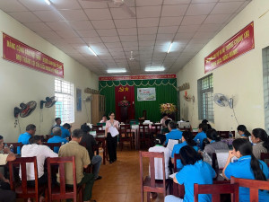 Phòng giao dịch NHCSXH Bình Long tổ chức phiên giao dịch định kỳ trên địa bàn Phường An Lộc