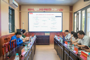 PHƯỜNG AN LỘC TẬP HUẤN VẬN HÀNH KHAI THÁC SỬ DỤNG HỆ THỐNG QUẢN LÝ VÀ ĐIỀU HÀNH ĐỒNG NAI - S (DNIS) PHỤC VỤ THÔNG TIN BẦU CỬ