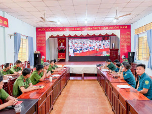 PHƯỜNG AN LỘC DỰ HỘI NGHỊ TOÀN QUỐC NGHIÊN CỨU, HỌC TẬP, QUÁN TRIỆT VÀ TRIỂN KHAI THỰC HIỆN NGHỊ QUYẾT ĐẠI HỘI XIV CỦA ĐẢNG