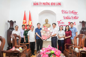 ĐẢNG ỦY PHƯỜNG AN LỘC THĂM, CHÚC TẾT ĐẢNG ỦY PHƯỜNG BÌNH LONG