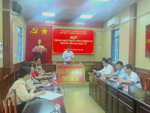 BAN BẦU CỬ ĐƠN VỊ SỐ 2 PHƯỜNG AN LỘC HỌP THỐNG NHẤT PHÂN CÔNG NHIỆM VỤ