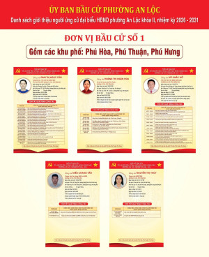TRÂN TRỌNG GIỚI THIỆU TIỂU SỬ TÓM TẮT CỦA CÁC ỨNG CỬ VIÊN ĐẠI BIỂU HỘI ĐỒNG NHÂN DÂN PHƯỜNG AN LỘC KHOÁ II, NHIỆM KỲ 2026-2031.