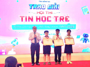 TRƯỜNG TIỂU HỌC AN LỘC B TUYÊN DƯƠNG HỌC SINH ĐẠT GIẢI TẠI HỘI THI TIN HỌC TRẺ TỈNH ĐỒNG NAI NĂM 2026