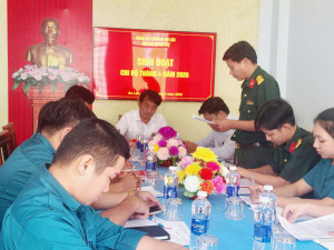CHI BỘ QUÂN SỰ PHƯỜNG AN LỘC TỔ CHỨC SINH HOẠT CHI BỘ THƯỜNG KỲ THÁNG 4/2026