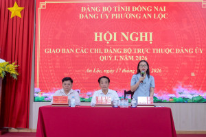 HỘI NGHỊ GIAO BAN CÁC CHI, ĐẢNG BỘ TRỰC THUỘC ĐẢNG ỦY QUÝ I NĂM 2026