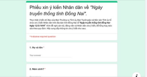 thực hiện cuộc khảo sát của Ban Tuyên giáo và Dân vận Tỉnh ủy Đồng Nai trong việc lấy ý kiến các tầng lớp Nhân dân về “Ngày truyền thống tỉnh Đồng Nai”