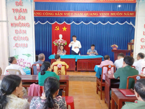 THƯỜNG TRỰC ĐẢNG ỦY LÀM VIỆC VỚI KHU PHỐ PHÚ THUẬN