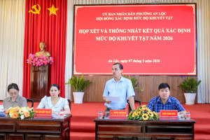 HỌP XÉT VÀ THỐNG NHẤT KẾT QUẢ XÁC ĐỊNH MỨC ĐỘ KHUYẾT TẬT THÁNG 5/2026
