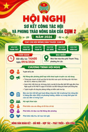 Hội viên, nông dân các khu phố trên địa bàn phường An Lộc đừng bỏ lỡ!