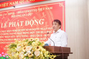 PHƯỜNG AN LỘC PHÁT ĐỘNG ĐỢT THI ĐUA ĐẶC BIỆT 500 NGÀY ĐÊM “ĐOÀN KẾT - KỶ CƯƠNG - HIỆU QUẢ - BỨT PHÁ, XÂY DỰNG ĐỒNG NAI PHÁT TRIỂN VĂN MINH, HIỆN ĐẠI”