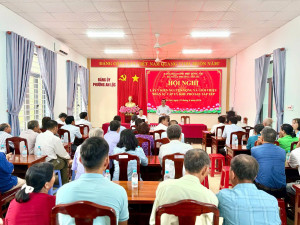 ĐẢNG ỦY PHƯỜNG AN LỘC TỔ CHỨC HỘI NGHỊ LẤY Ý KIẾN NGUYỆN VỌNG VÀ GIỚI THIỆU NHÂN SỰ CẤP ỦY KHU PHỐ SAU SẮP XẾP