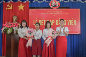 CHI BỘ TRƯỜNG TIỂU HỌC NGUYỄN BÁ NGỌC TỔ CHỨC LỄ KẾT NẠP ĐẢNG VIÊN MỚI 🌺🇻🇳