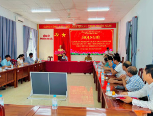 ỦY BAN KIỂM TRA ĐẢNG ỦY PHƯỜNG AN LỘC TỔ CHỨC BỒI DƯỠNG CÔNG TÁC KIỂM TRA, GIÁM SÁT VÀ KỶ LUẬT ĐẢNG CHO CÁC CHI BỘ KHU PHỐ