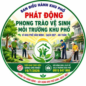 KHU PHỐ THANH PHÚ PHÁT ĐỘNG PHONG TRÀO "VỆ SINH MÔI TRƯỜNG KHU PHỐ"