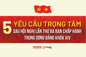 5 YÊU CẦU TRỌNG TÂM SAU HỘI NGHỊ LẦN THỨ BA BAN CHẤP HÀNH TRUNG ƯƠNG ĐẢNG KHÓA XIV